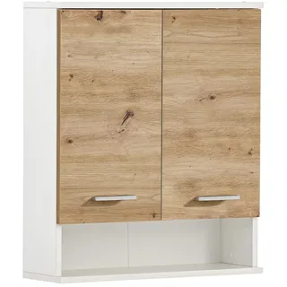 Schildmeyer Palermo Hängeschrank 157640, Mattweiß/Artisan Eiche Dekor, 59,8 x x cm,