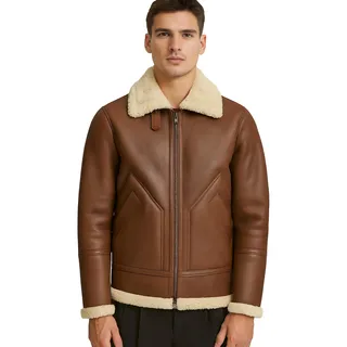 CYCAS DOR Winterjacke HUNTER SHEARLING HERITAGE braun M