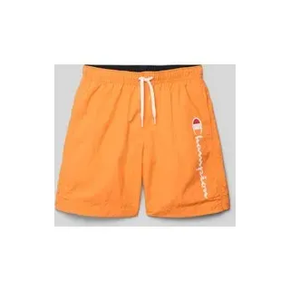 Badehose mit elastischem Bund, Orange, 176