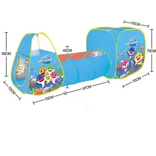 Kinderzelt | Spielzelt | Spielhaus | Spielzelt für Kinder | mit Tunnel | Mit Tra