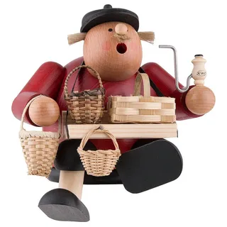 KWO Erzgebirge Kantenhocker Korbhändler Höhe 15 cm