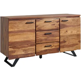 FineBuy Sideboard 145 x 82 x 45 cm Braun