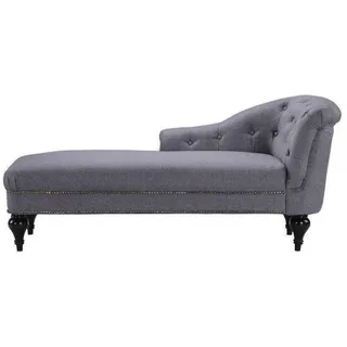 Xlmoebel Recamiere Beige Chaiselongue mit elegantem Stoffbezug für modernes Wohnen, Chaiselongue 1 Teile, Hergestellt in Europa grau