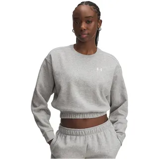Under Armour Rival Fleece Piped Sweatshirt Grau/Weiß S