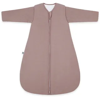 emma & noah Baby Schlafsack 3.5 TOG, Strampelsack für den Winter, in vielen Farben, Bio-Baumwolle, Oeko-TEX Zertifiziert, Abnehmbare Ärmel, Schlafsack für Neugeborene (Essential Berry, 60)