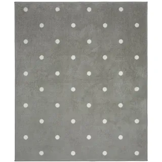 IKEA LEN Teppich Punkte/grau