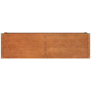 Cortenstahl Hochbeet 160x40x45cm Wetterfest Rost Optik Garten Balkon