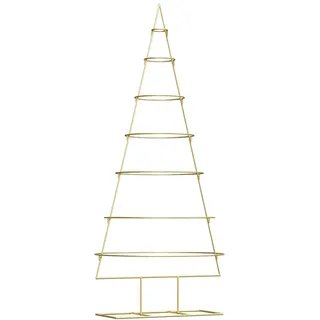 vidaXL Metall Weihnachtsbaum Gold 180 cm