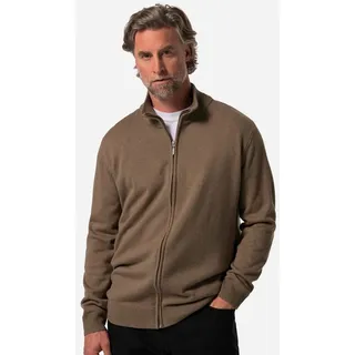 Boston Park Poloshirt Strickjacke Langarm Stehkragen braun 68