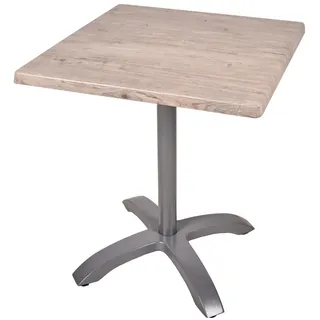 deluke Bistrotisch 70 x 66 x 70 cm Hellbraun/Bronze