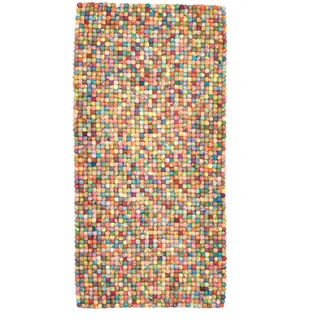 THEKO Ballo Uni 802 Orientteppich 90 x 160 cm Multicolor