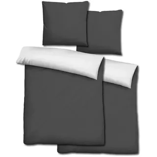 cloudcomfort Wendebettwäsche Schwarz/Weiß 135 x 200 cm + 80 x 80 cm