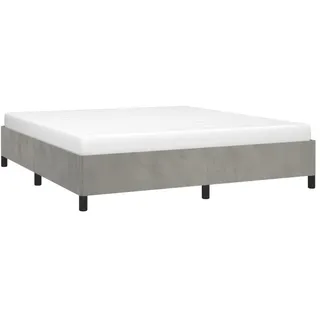vidaXL Bettgestell 140 x 220 cm Hellgrau