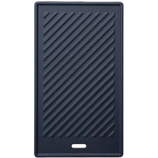 TAINO Grillplatte 24 x 42 cm Gusseisen schwarz