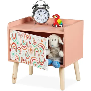 Relaxdays Nachttisch, Kinder-Nachttisch 40 x x 41 cm, Kinderzimmer, & Jugendzimmer, Kindermöbel, Kinderregale