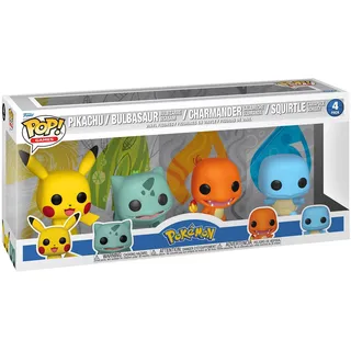 Funko Pokemon - Starters - 4 Pack - Pikachu / Bulbasaur / Charmander / Squirtle - Vinyl-Sammelfigur