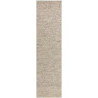 Flair Rugs Läufer FLAIR RUGS "Minerals", grau (hellgrau), B:60cm H:10mm L:230cm, Kunstfaser, Wolle, Teppiche, Läufer, Teppich aus Wollmischung, geknüpftes Design, meliert