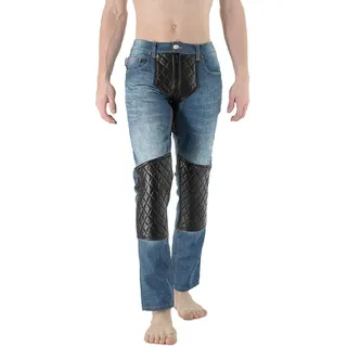 BOCKLE Lederhose Bockle® 1 GAY-ZIP Jeans and Leather Herren Lederjeans 31