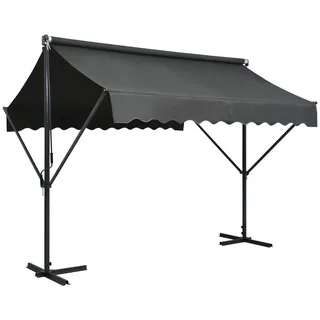 vidaXL Freistehende Markise 500 x 300 cm anthrazit