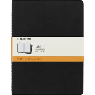 Moleskine Cahier Extra Large liniert schwarz. 3er Pack