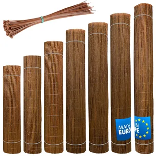 Wicker garden Weidenmatte 60 x 400 cm - natürlicher Sichtschutz für Garten, Balkon und Terrasse, Sichtschutzzaun in 60 Größen, Sichtschutzmatte Gartenzaun - Windschutz & Sonnenschutz
