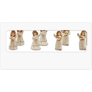 Goebel Engel 1 Figur Weihnachtsengel 8cm Farbe Pearly Gleam 3. Figur von Links