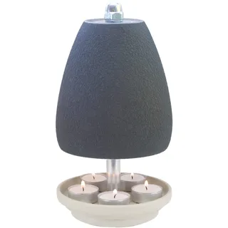 HP-TLL 27/14 5 Kerzen Grau Teelichtlampe Orchidee Elegante Deko Sommer Wohnung Balkon Garten Terrasse Hornet-Products Die - Teelichtofen Manufaktur