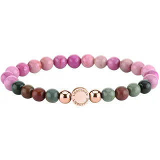 LIEBESKIND BERLIN Damen Beads Armband – Armschmuck aus Edelstahl und Halbedelsteinen - Schmuckstück und Talisman zugleich – elastisch, handgefertigt, modisch, vielseitig kombinierbar