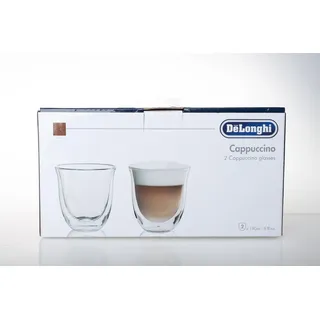 De'Longhi isolierte Cappuccino-Gläser, 2er Set, Thermogläser - Nr.: 5513214601