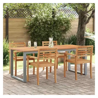vidaXL Gartentisch 200 x 90 x 75 cm Grau