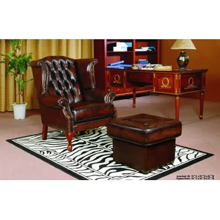 Salottini Chesterfield-Sessel SOFORT LIEFERBAR Chesterfield Sessel Birmingham Ohrensessel rot rot