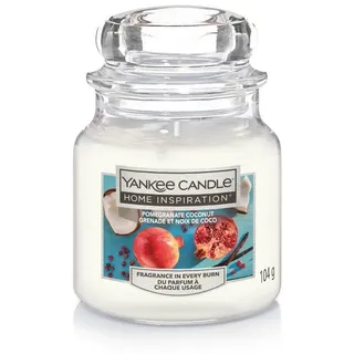 Yankee Candle Duftkerze Yankee Candle Duftkerze Kleines Glas Pomegranate weiß