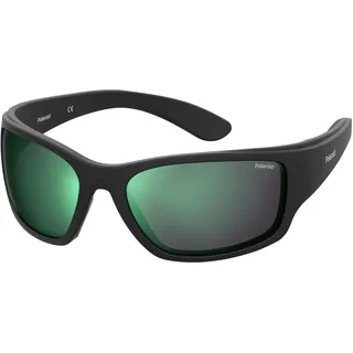 POLAROID SPORT Brille PLD 7005/S Größe 63-17 mm Matte Schwarz Grün polarisiert - 63-17