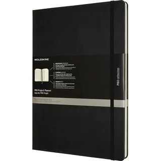 Moleskine Pro Projekt-Planer, A4, Fester Einband, Schwarz