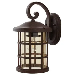 LINDBY Laterne Kunststoff 14 cm x 20,5 cm x 36,5 cm 1 x 15 W LED braun