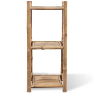 vidaXL Bambus Regal 3-Etagig Viereckig