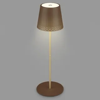 Briloner Tischleuchte Braun-Gold
