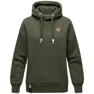 NAVAHOO Damen Kapuzensweatshirt Stylischer Damen Hoodie im Oversize-Look Goldfee