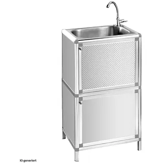 Hti-Living Outdoorspüle Gerti Silber
