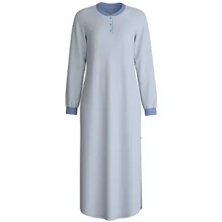 CALIDA Nachthemd Midnight Love Damen (1-tlg) Länge 130cm, aus 100% dicker Baumwolle blau S (40/42)