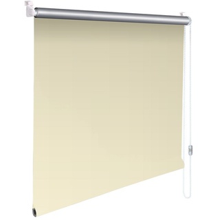 Easy-Shadow Thermo Mini-Rollo Minirollo Klemmfix Klemmrollo Kettenzugrollo Seitenzugrollo Stoffmaß Breite x Höhe 50x120 - 50 x 120 cm - CREME Thermo Verdunkelungsrollo // Maßanfertigung