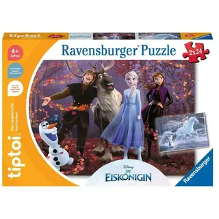 Ravensburger tiptoi - Spiel Puzzle für kleine Entdecker: Disney Die Eiskönigin - 2x24 Teile Kinderpuzzle ab 4 Jahren