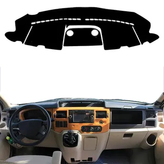 Passend für Ford Transit 2002–2009, Auto-Armaturenbrett-Abdeckung, schwarze Armaturenbrett-Abdeckung, Armaturenbrett-Abdeckung, Auto-Innenzubehör