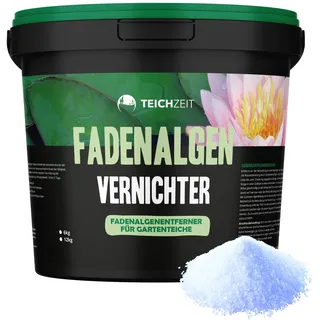 Teichzeit Fadenalgen Vernichter, Phosphatfreie Algenbekämpfung, Fadenalgenvernichter gegen Algenwachstum und Fadenalgen im Gartenteich | 1kg