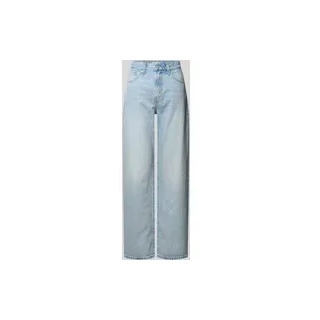 Tapered Fit Jeans aus reiner Baumwolle Modell 'EASY DAD', Hellblau, 26/32