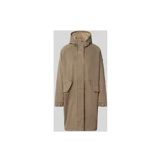 Parka mit Kapuze und Pattentaschen Modell 'EMMA', Taupe, 36