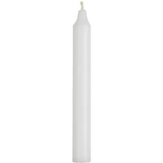IB Laursen Rustikale Stabkerze 18 cm, Ø 2,2 cm, 18 cm, Ø 2,2 cm, weiß