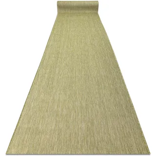 Läufer Sisal Sion Melange Flach Gewebt Grün 100cm Green 100x300 Cm