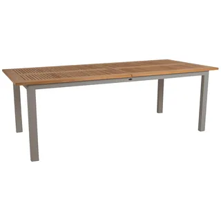 Brafab Lyon Ausziehtisch 224-304 x 100 x 76 cm Beige/Khaki