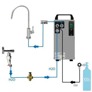 bietal® Tafelwassergerät Untertisch 1-ltg Wasserhahn ohne Filter